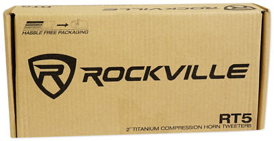 Rockville RT5 Aluminum Tweeter Pair, 2.8", 120W, 4 Ohms, Titanium - Foto 5