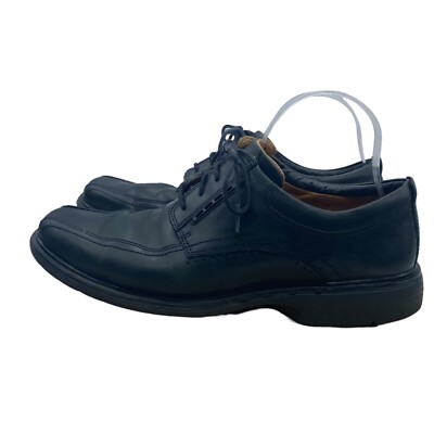 Clarks Lace Black Leather Gessler Casual Shoes Men 9.5  display picture 3