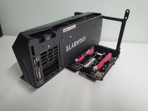 Ripe3D Triple External GPU Graphics Card Stand for DIY Mining Rig 8 PCI slot - Afbeelding 4 van 5