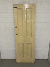 Original Vintage Reclaimed Victorian Pine Internal 4 panel Door 1918 1920 x 650