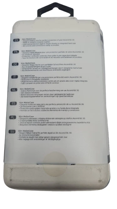 Кожаный чехол-бумажник Xqisit для Huawei Ascend G6 слот для карт откидной чехол черный - Изображение 4 из 4