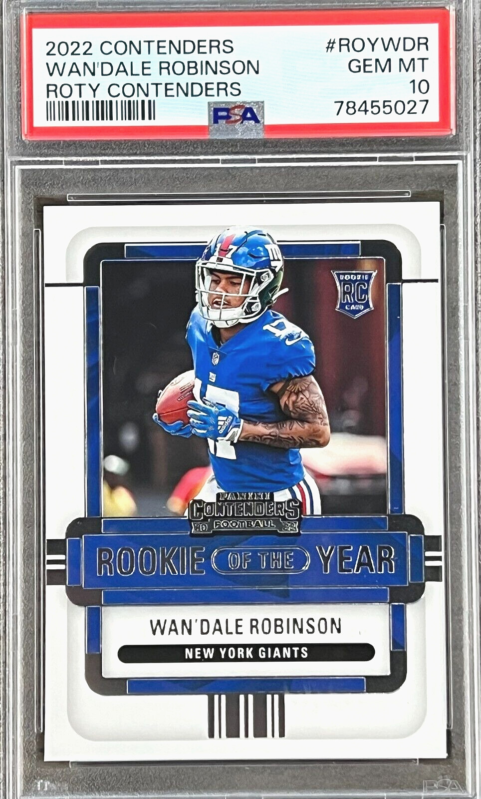 Wan'Dale Robinson Panini Contenders Rookie of the Year Contenders #ROYWDR Base