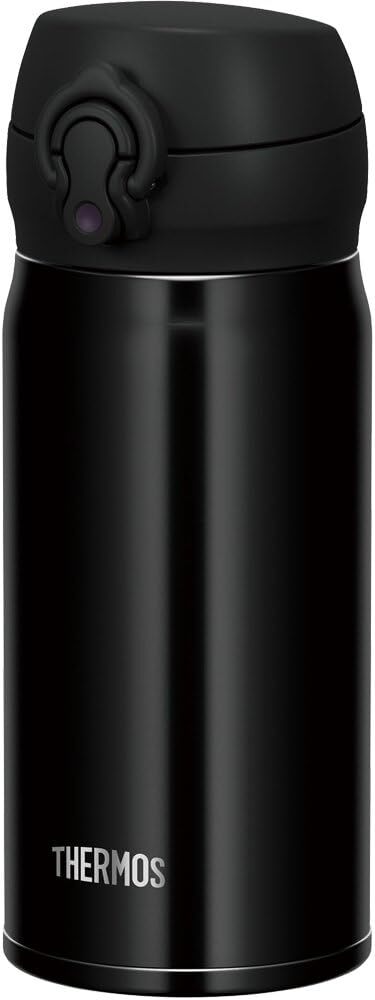 Thermos Water Bottle Vacuum Insulated Mobile Mug 350ml Jet Black