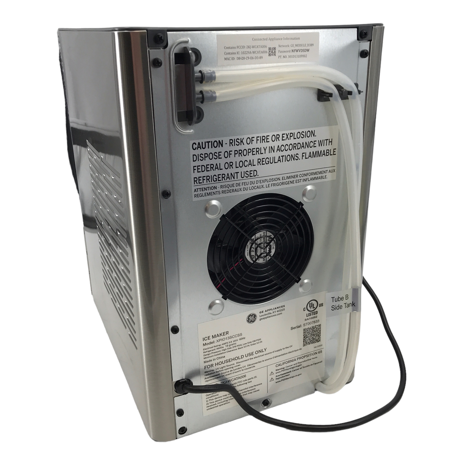 GE Profile Opal 2.0 XPIO13SCSS Countertop Nugget Ice Maker w/ Side Tank