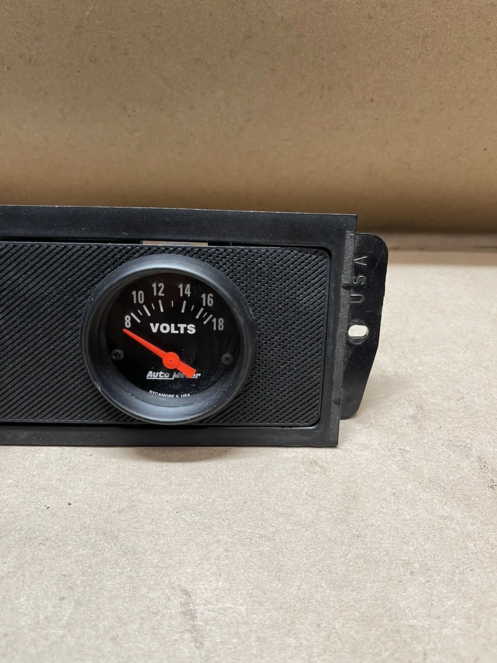 88-91 Honda Civic EF Radio Bezel Autometer Gauge Pod Custom Oil Pressure Volts - Image 3 of 4