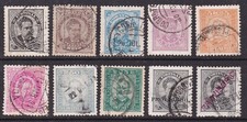PORTUGAL^^^1882-93 x10 RARER used CLASSICS $58.00@x xxxga3740port40