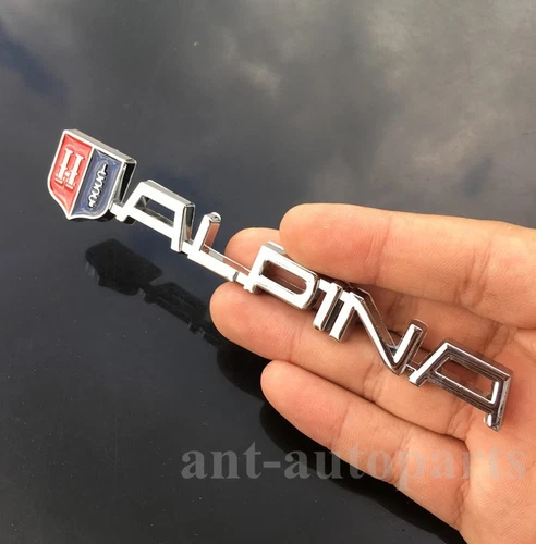 Metal Alpina Emblem Car Badges Decal Sticker Auto Trunk Rear Tailgate Car Hood