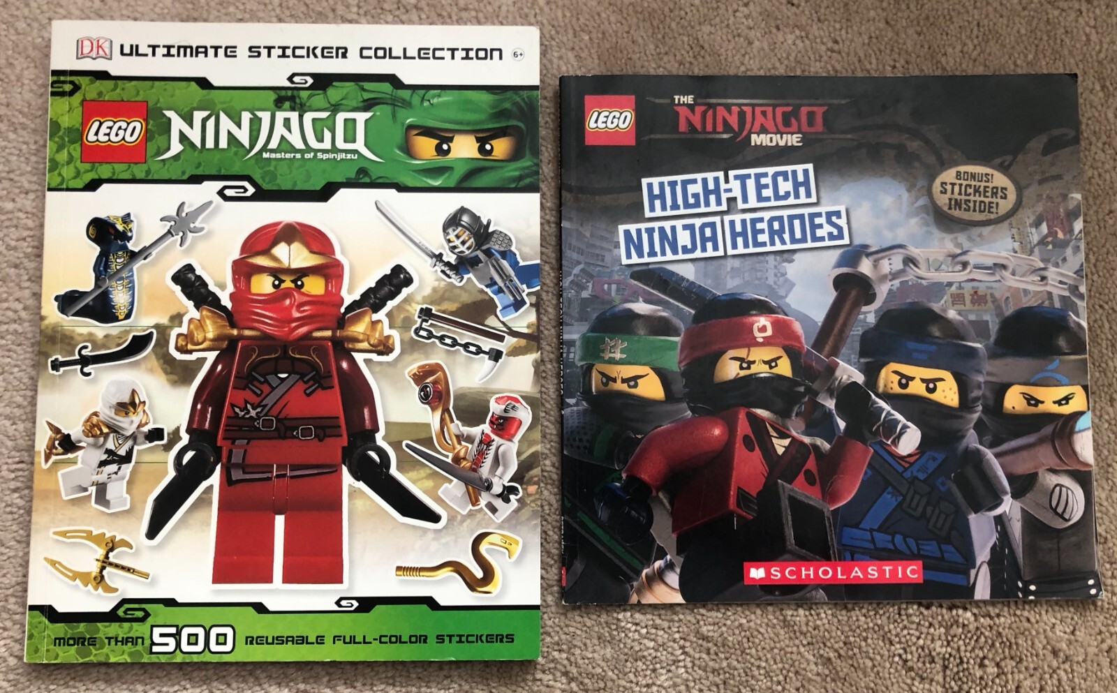 Lot LEGO NINJAGO books: High-Tech Ninja Heroes Ultimate