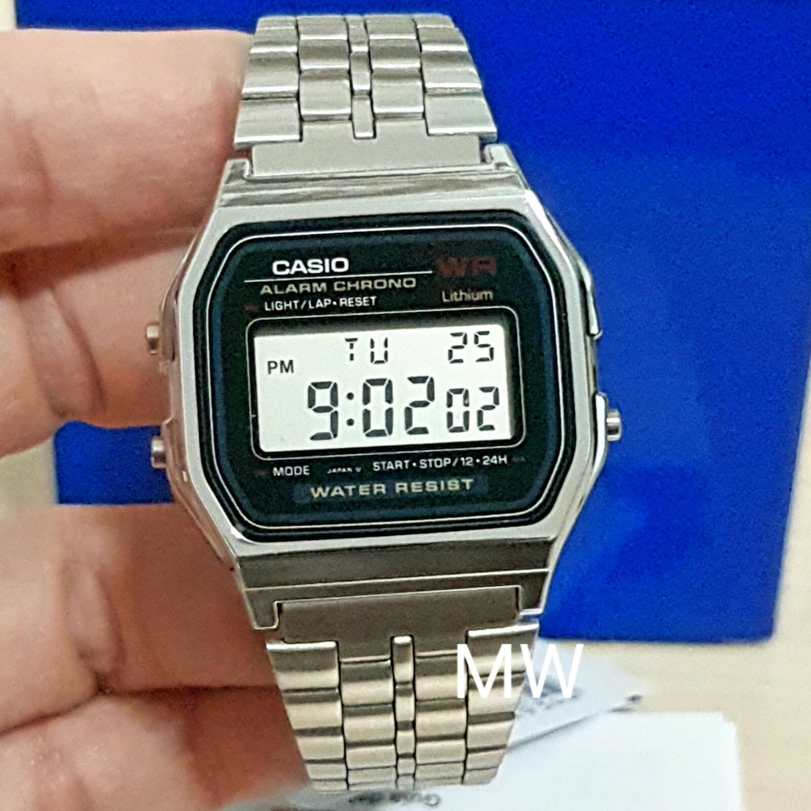 Casio Vintage Retro Digital Silver Unisex Day Date Alarm Light Watch A159wa  A159 for sale online | eBay