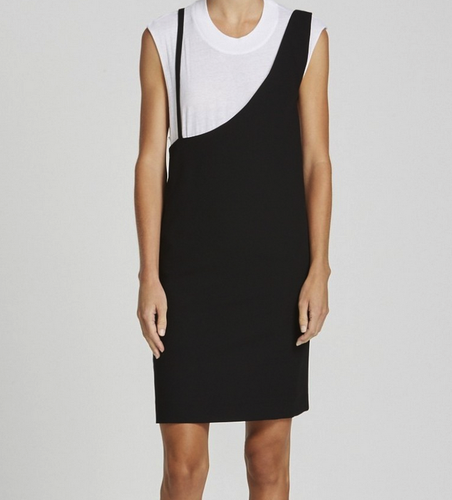 Bassike Tailored Pique Tunic Dungaree 