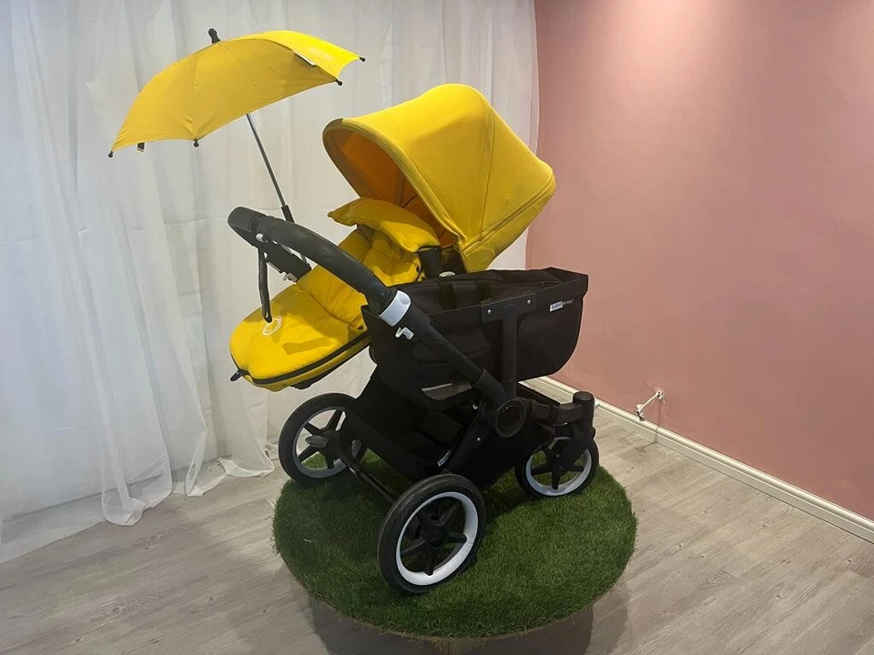 Bugaboo donkey 2 Mono- Black & Yellow -Professionally Restored - Image 4 of 4