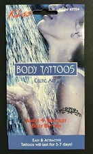 ONE SET OF 4 CELTIC ART SYMBOLS TEMPORARY TATTOO BODY ART STICKER KTT04