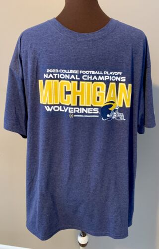 Michigan Wolverines College Championship T Shirt XL 2023 Season U of M Football