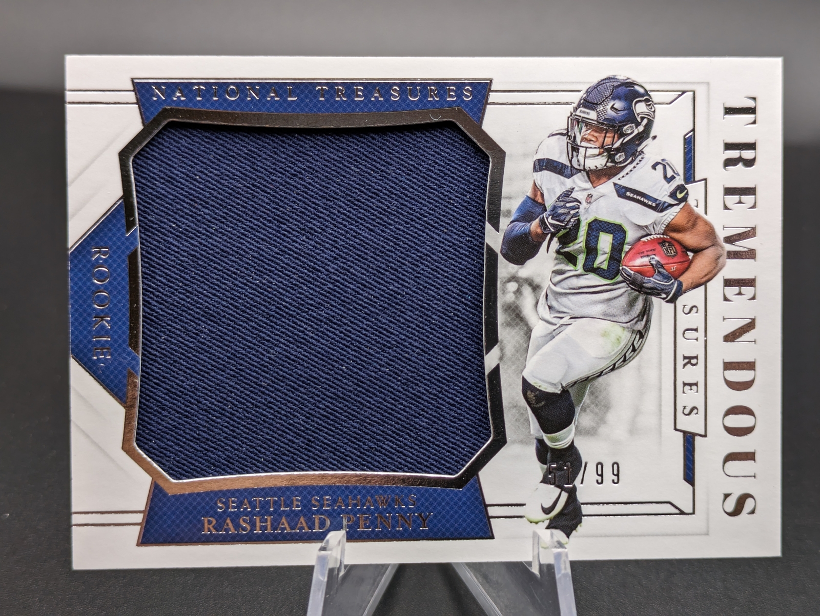 Rashaad Penny Panini National Treasures Tremendous Treasures Rookies #TT10 Base