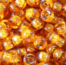 Pony, Roller Beads, 6mm, 2mm Hole, Mediera Topaz w/Gloss Finish, 50 Pcs, 54