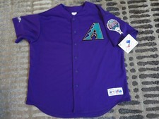 Arizona Diamondbacks 1998 Inaugural Season Majestic Purple MLB Jersey 2XL NEW