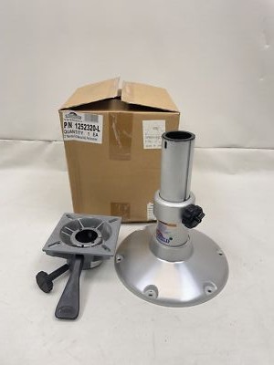 SPRINGFIELD 1252320-L MAINSTAY 12'' H.D MANUAL ADJ. SEAT PEDESTAL / SWIVEL BOAT