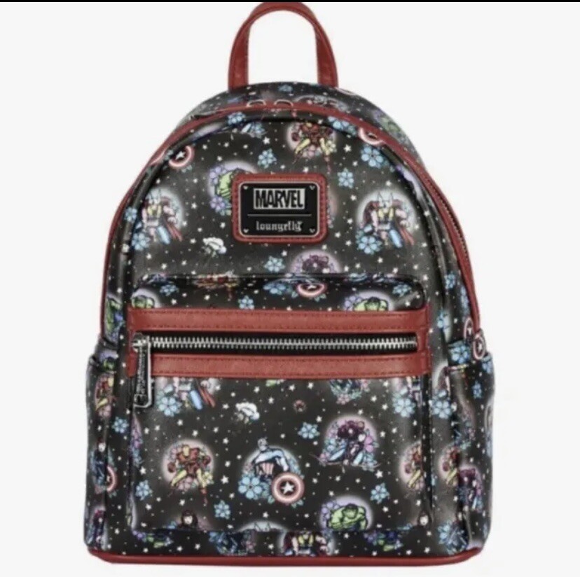 Loungefly Marvel Avengers Tattoo Women Backpack Double Strap  display picture 3