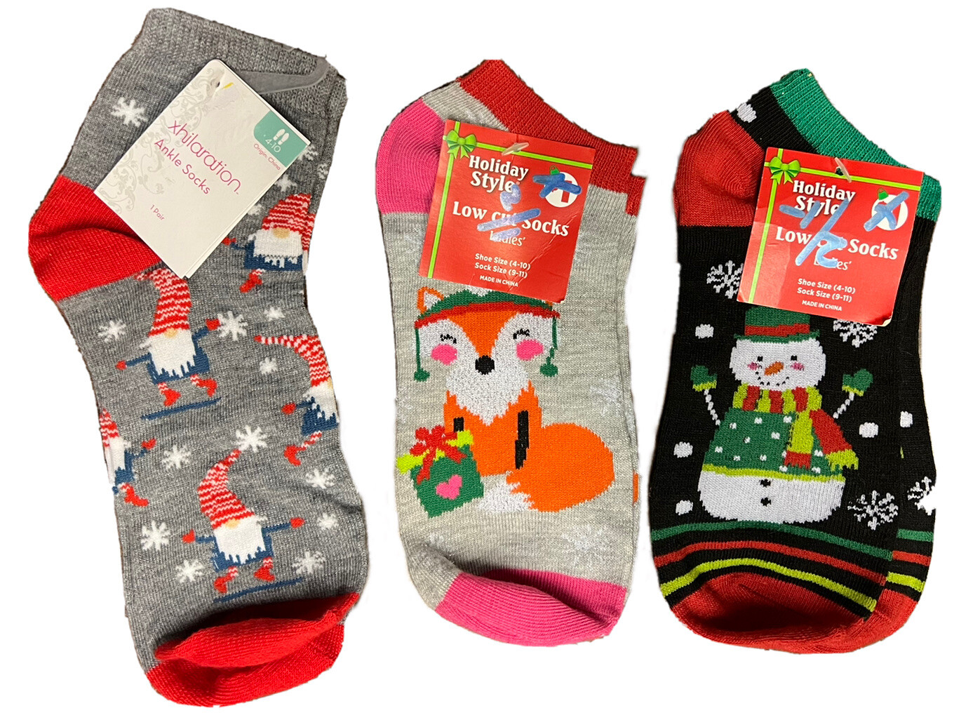 Lot Of 3 Womens Holiday Socks Size 410 eBay
