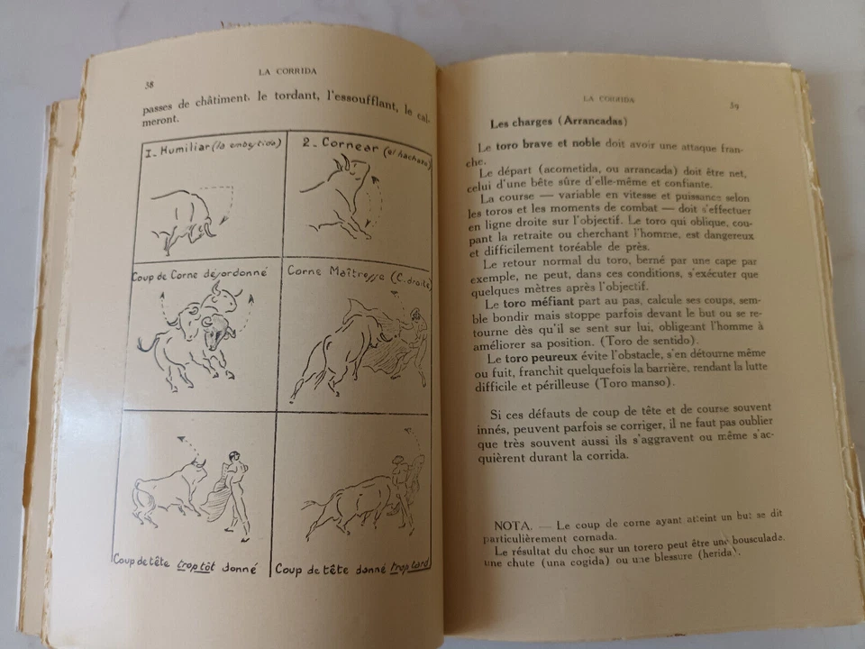 1949*G. LESTIE*REGLES ET SECRETS DE LA CORRIDA*330 CROQUIS*EDITION ORIGINALE - Photo 3/3