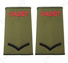 British Army Cadet Embroidered Rank Slides - Lance Corporal Pair
