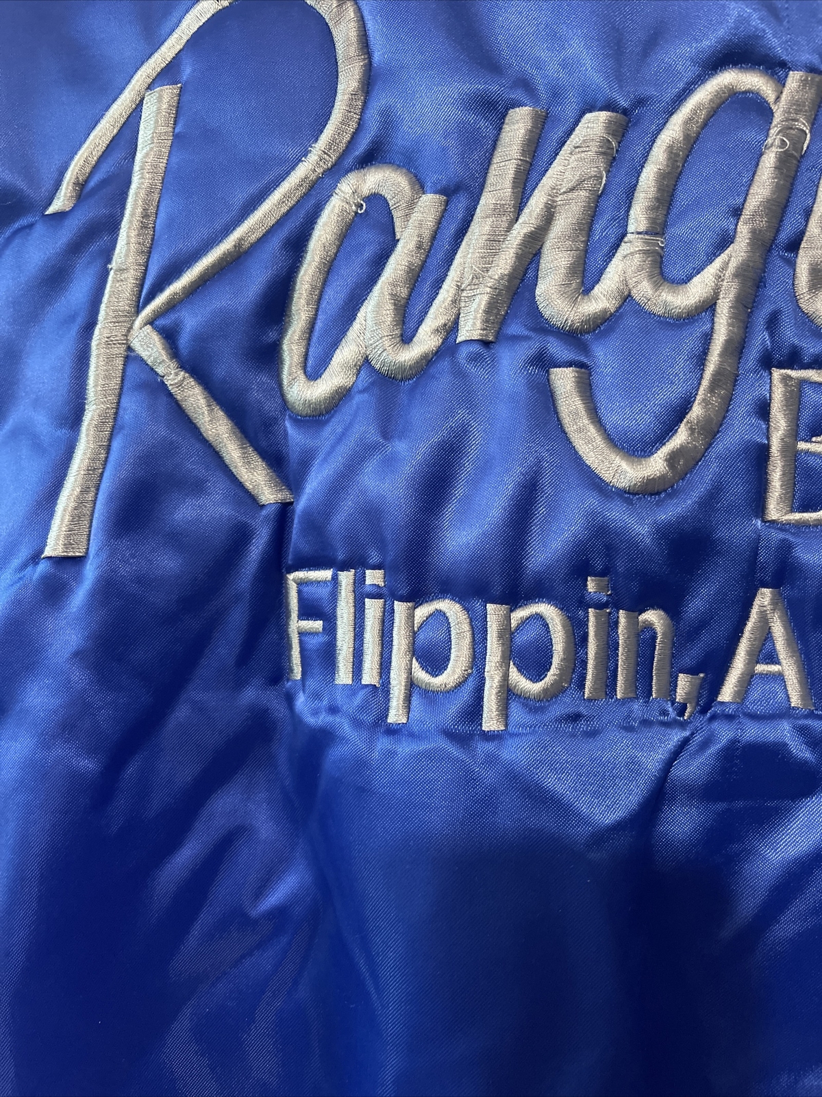 Vintage Ranger Boats Flippin Arkansas Satin Button Up Lined Men's Size