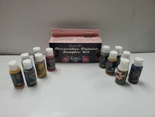 DecoArt Folk Art Americana Acrylic Paint 1-fl oz Set of 12 Sampler Colors Kit