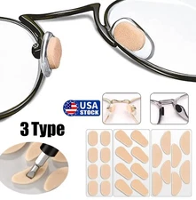 12 Pairs Anti-Slip Foam Stick On Nose Pads For Eyeglasses Sunglasses Glasses USA