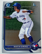 2022 Bowman Chrome Baseball 1st Prospect Card #BCP-97 Martin Gimenez Blue Jays