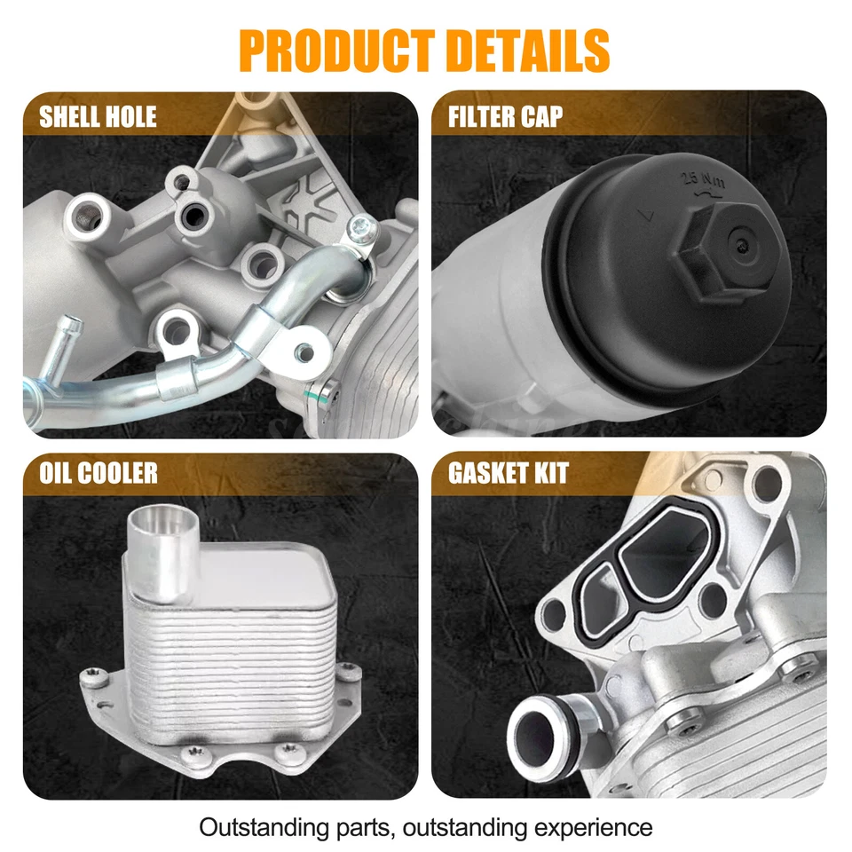 Oil Cooler Filter Housing 55566784 For Chevy Cruze Sonic Trax Buick Encore 1.4L - Image 3 of 4