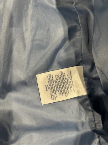 Lands End Down Fill Blue Puffer Jacket Men's L Full Zip, Pockets, Outdoors image 4