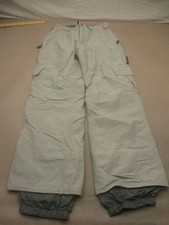 Burton Size XS Womens Gray Snow Gaiters Adjustable Waist Zip Snowboard Pants 724