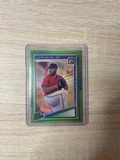 2025 Panini Donruss Carter Holton Optic Green /149 Atlanta Braves #182 Baseball