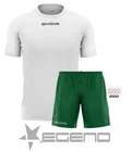 Capo Givova green shorts kit complete football futsal sport