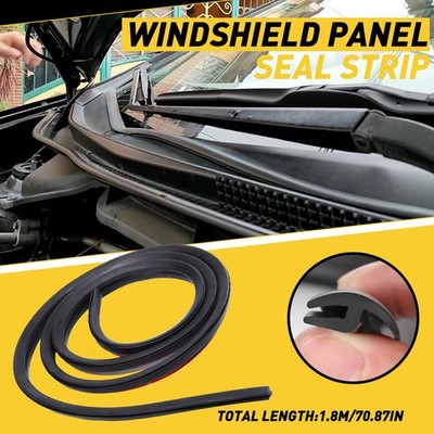 1.8m Rubber Car Windshield Front Panel Rubber Seal Strip Trim Accessories Sealed