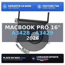 Ventilateur gauche pour MacBook Pro 16 A3428 A3429 M5 Pro ou M5 Max 2026