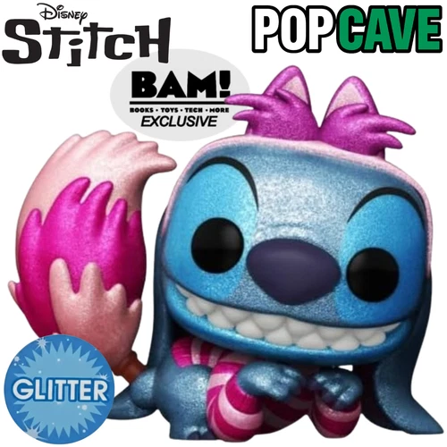 Funko DISNEY: LILO & STITCH (Cheshire Cat) BAM! Exclusive *GLITTER Free Shipping