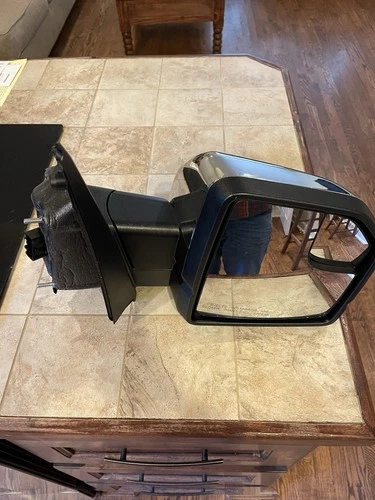 Ford F150 Right Side Mirror Power Fold Puddle Spotlight Heated Chrome 2016-2020