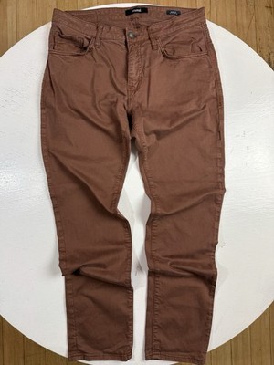 Mavi Marcus Jeans Men Sz 34 x 32 Brown Stretch Denim Slim Straight Fit Pants