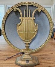rare  VINTAGE FINE ARTS MAGNET CONE LOUD SPEAKER " LYRE  " Model CIRCA 1928  