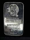 Northwest Territorial Mint Auburn, WA 5 Troy Oz .999 Fine Silver Bar
