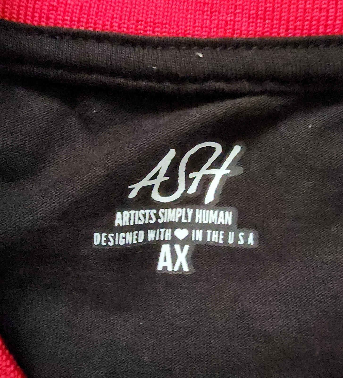 Artists Simply Human ASH Dance Convention Tour Full Zip Jacket - Black/Red - XL - product detail image 3