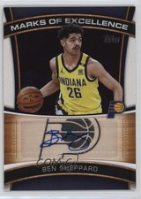 2025-26 Topps Marks of Excellence Ben Sheppard #ME-BS Auto 5y7