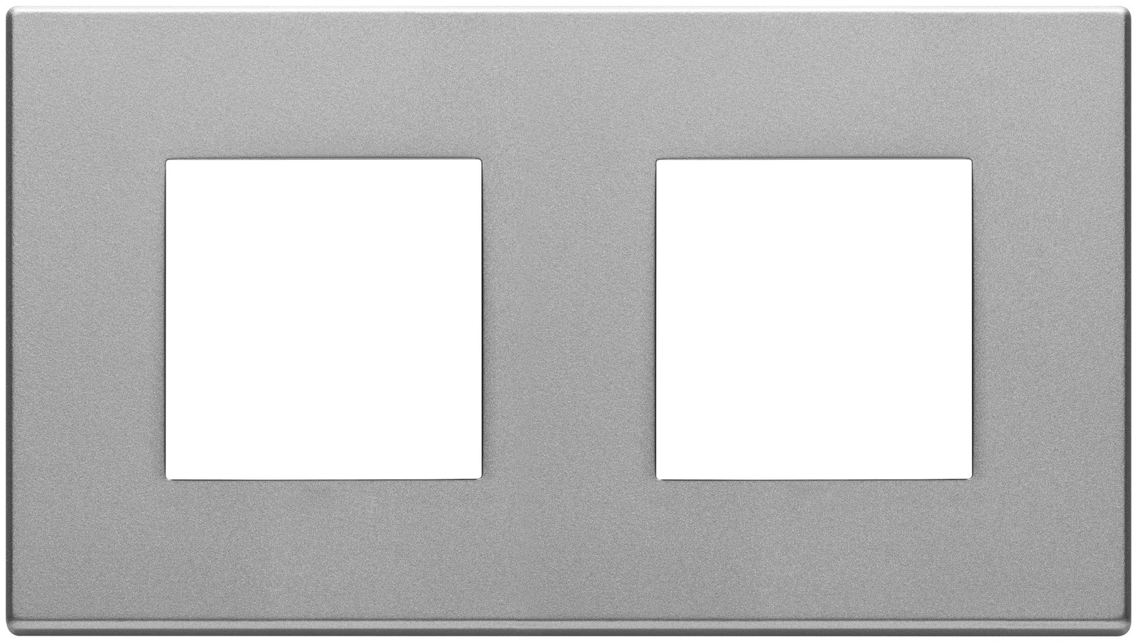 Vimar 22643.02 Eikon Placca 4M (2+2) Next | Design in Metallo per Interni