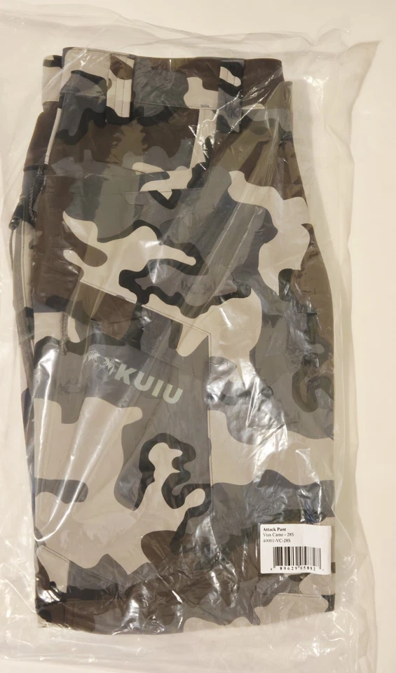 KUIU VIAS Camo Print Attack Pants Size 28 NWT -Hunting Outdoor Stretch Quick-Dry - Image 3 of 3