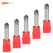 5 × 4 Flute Double End 3/8" 90 Degree 2-1/2" Overall Length Carbide Chamfer Mill