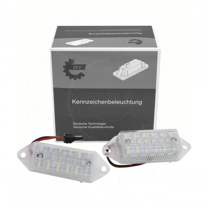 Feu de Plaque LED Blanc Pur 6000K Anti-Erreur pour Mitsubishi Lancer et Outlander