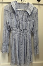 Kimchi Blue Size Small Light Blue Mini Short Dress Anthropologie