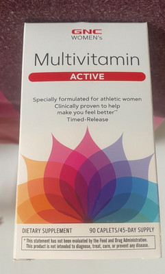 GNC Women's Multivitamin Active  90 Caplets, EXP. 10/2025