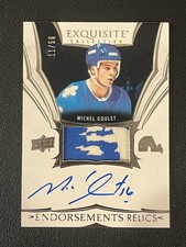 Michel Coulet 2024-25 Exquisite Collection Endorsements Auto Relics /50 Quebec 